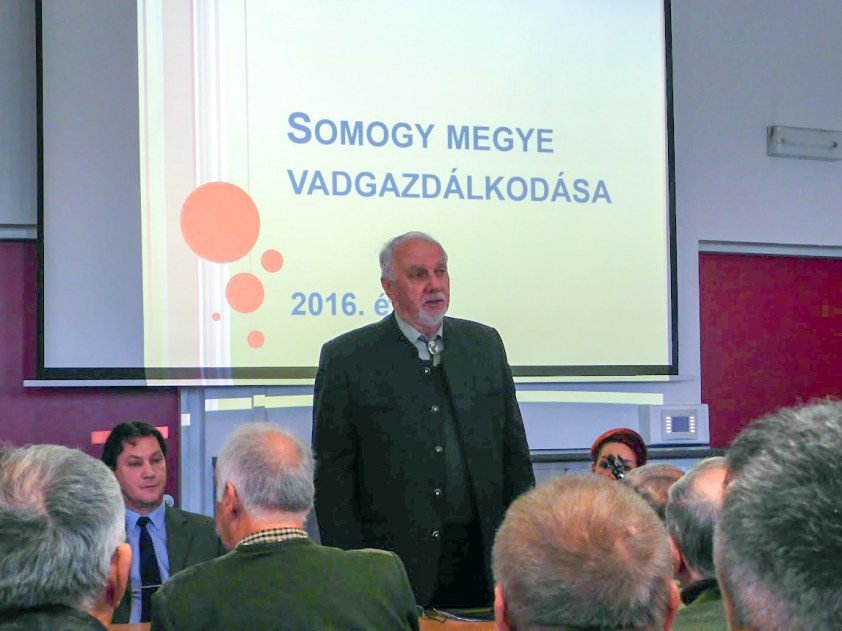 Szakmai konferencia Kaposváron az Országos Magyar Vadászkamara Somogy megyei Területi Szervezete és a megyei Vadászszövetség szervezésében (2017)