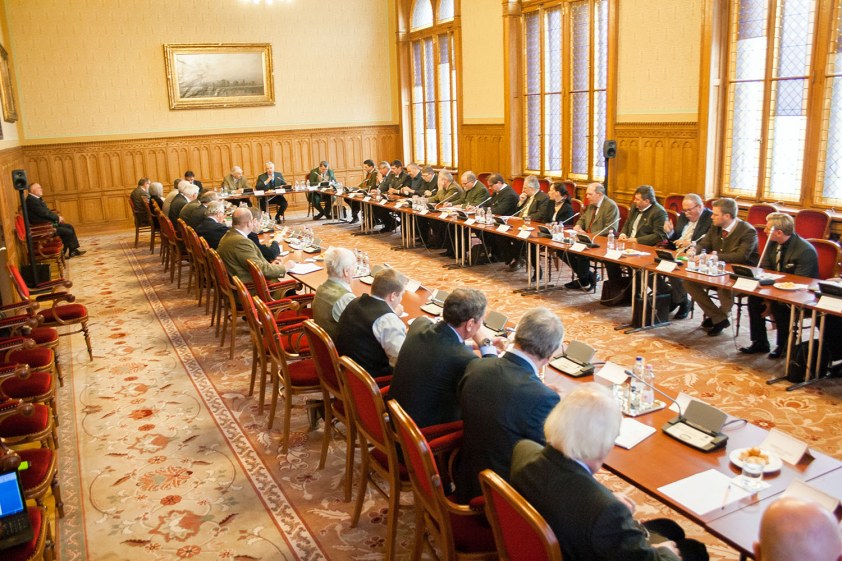 Egyeztetés a 2021-es, magyarországi Vadászati Világkiállításról (Parlament, 2017. január 30., fotó OMVK - Földvári Attila)